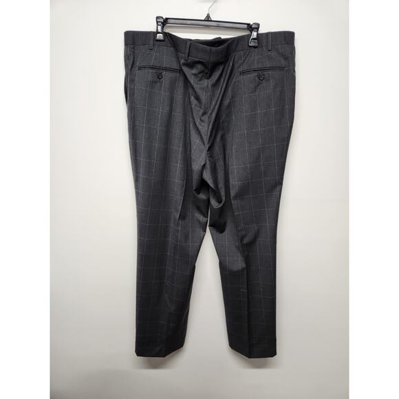 NWT Ralph Lauren Men's Wool Gray Plaid Suit Set, Sz 48R Pants 42x31 Boss/Classic - Picture 14 of 16